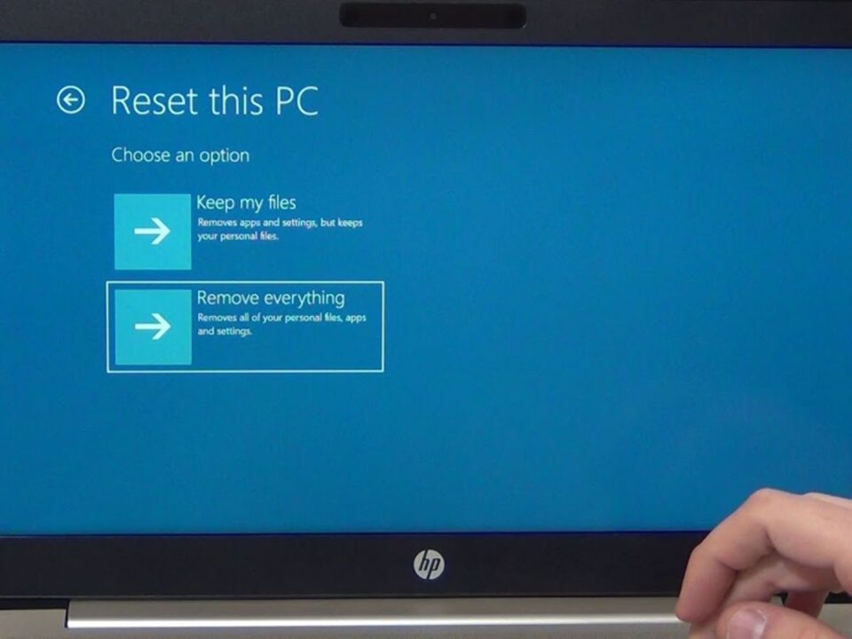 How to Reset Hp Laptop Windows 10